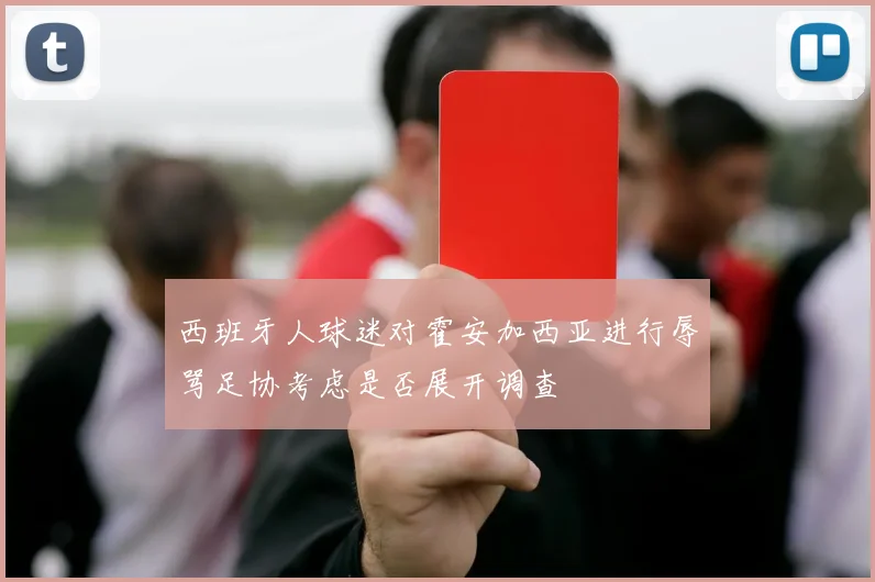 西班牙人球迷对霍安加西亚进行辱骂足协考虑是否展开调查